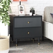 CosmoLiving by Cosmopolitan Elizabeth Nightstand in Black