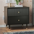 CosmoLiving by Cosmopolitan Elizabeth Nightstand in Black