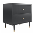 CosmoLiving by Cosmopolitan Elizabeth Nightstand in Black