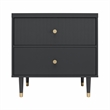 CosmoLiving by Cosmopolitan Elizabeth Nightstand in Black