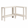 Ameriwood Home Parsons Wrap-Around Sofa Accent Tables Bundle of Two in White Oak