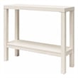 Ameriwood Home Parsons Wrap-Around Sofa Accent Tables Bundle of Two in White Oak