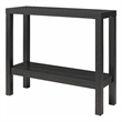 Ameriwood Home Parsons Wrap-Around Sofa Accent Tables Bundle of Two in Black Oak