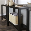 Ameriwood Home Parsons Wrap-Around Sofa Accent Tables Bundle of Two in Espresso