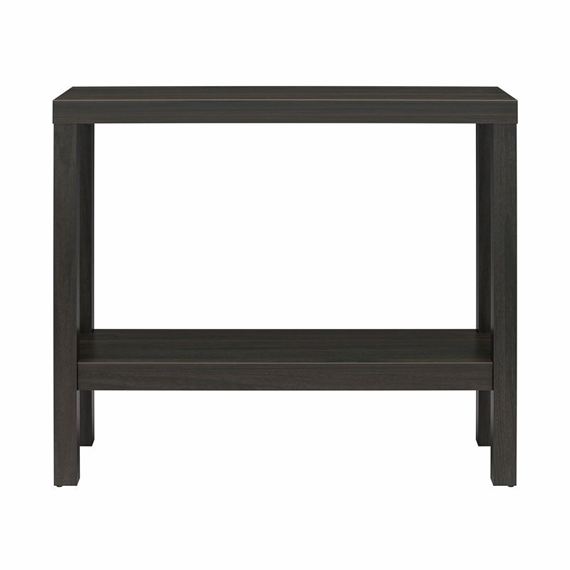 Ameriwood Home Parsons Wrap-Around Sofa Accent Tables Bundle of Two in Espresso