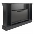Elmcroft Wide Painted Mantel with Linear Electric Fireplace Black