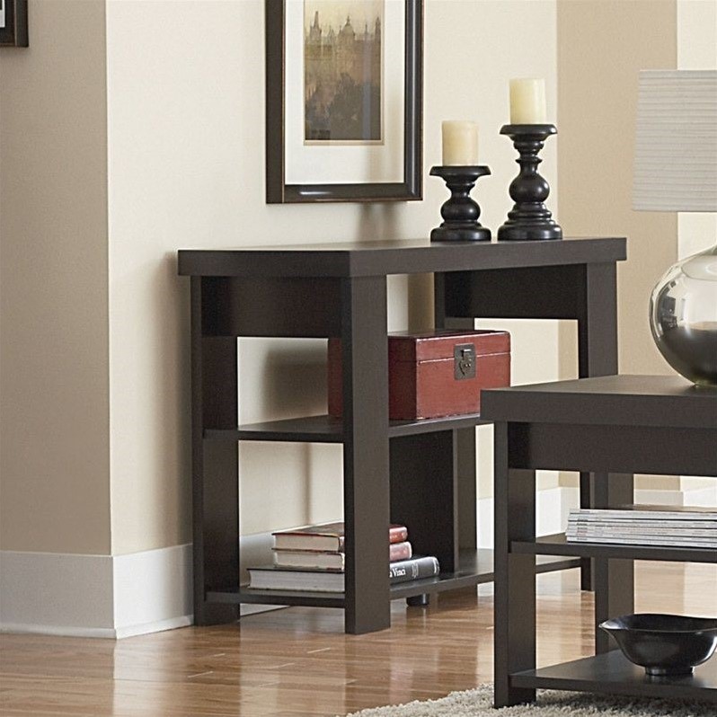 Wood Sofa Table in Black Forest