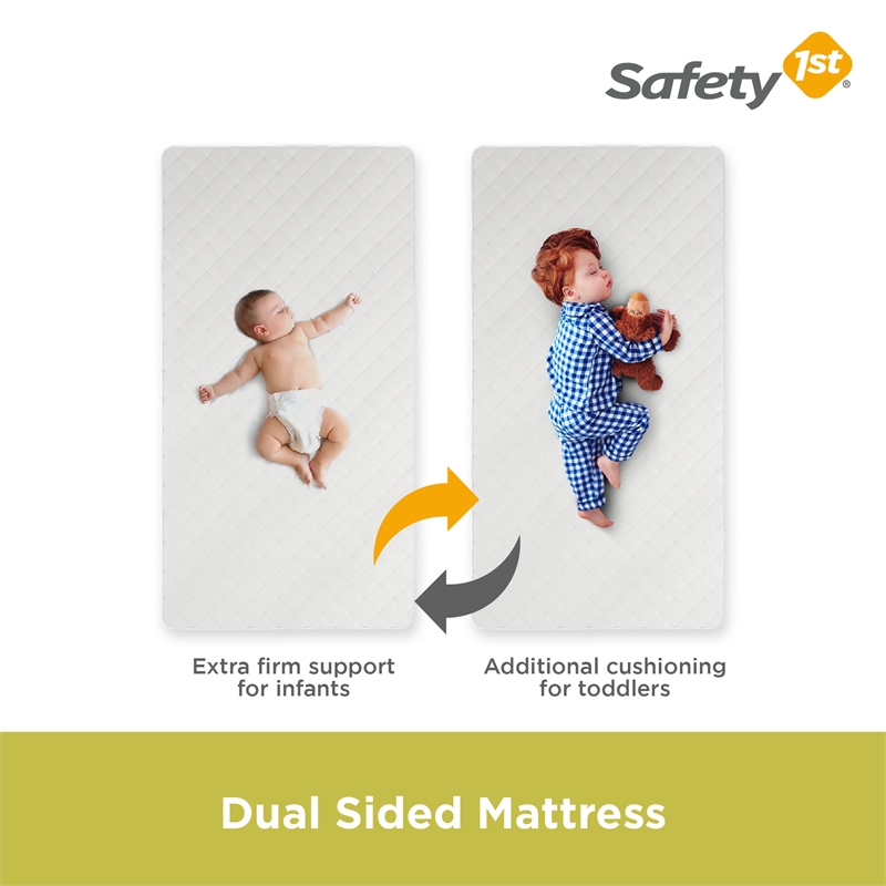 Safety 1st Transitions Baby and Toddler Mattress, White