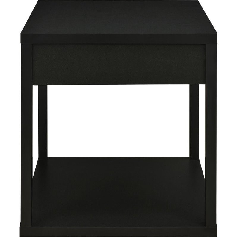 Square End Table in Black 5185096W