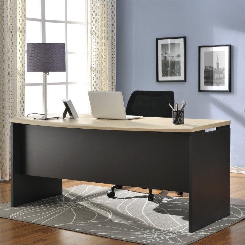 Executive Desk in Natural and Gray - 9319096