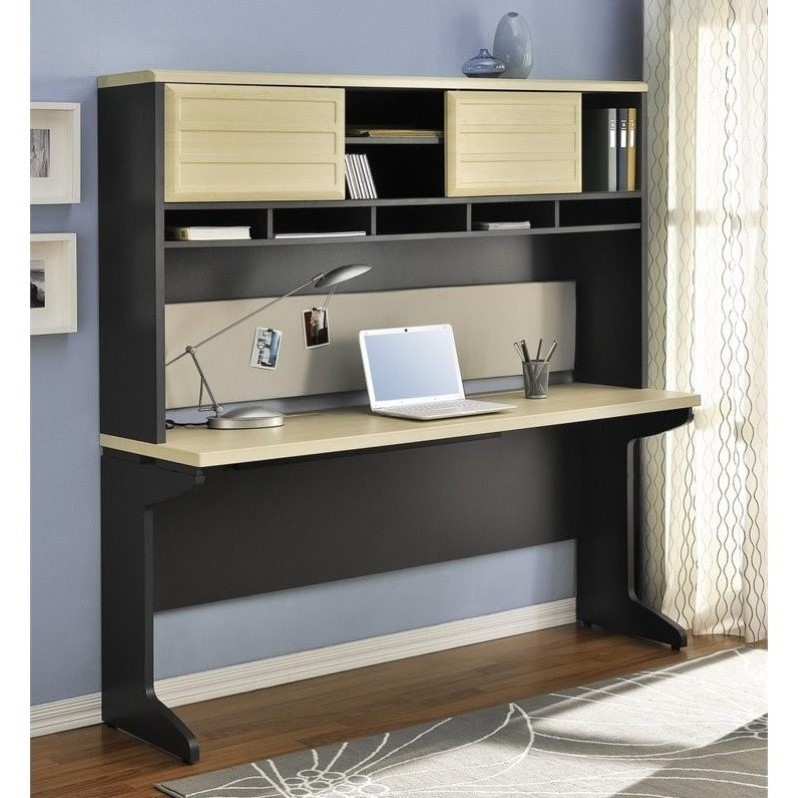 Altra Furniture Benjamin Hutch In Natural And Gray 9909096 Altra Furniture Benjamin Hutch In