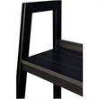 Altra Furniture 4 Shelf Ladder Bookcase in Black (Set of 2)