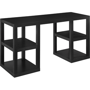 Altra Furniture Parsons Deluxe Hollow Core/Laminate Writing Desk in Black Oak