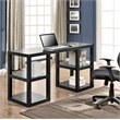 Altra Furniture Parsons Deluxe Hollow Core/Laminate Writing Desk in Black Oak