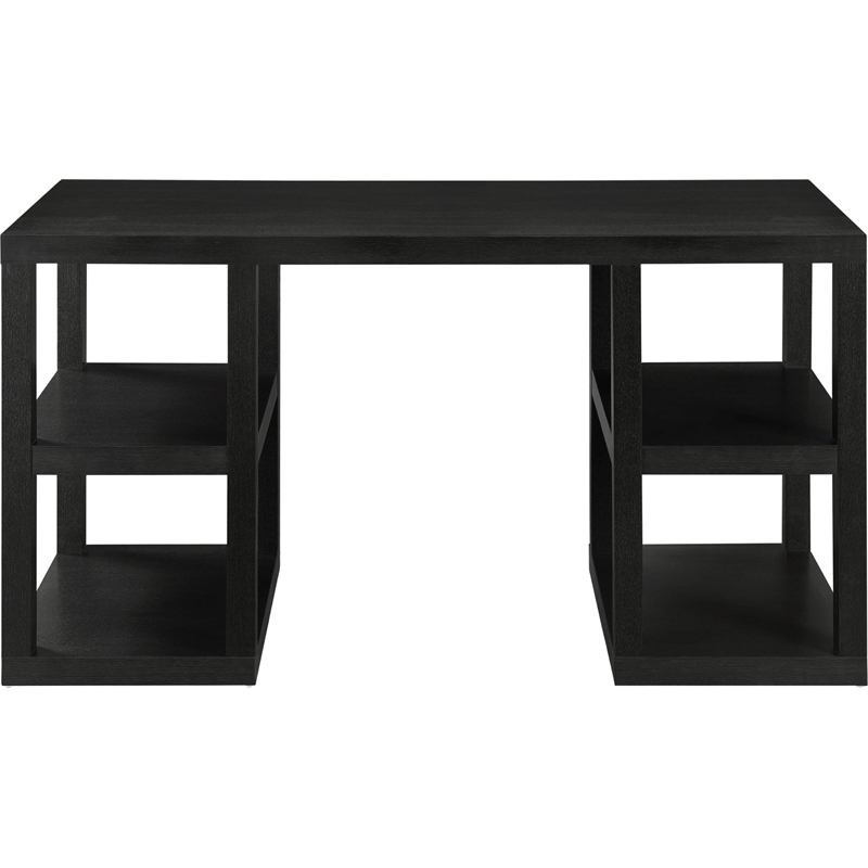 Altra Furniture Parsons Deluxe Hollow Core/Laminate Writing Desk in Black Oak