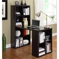 Altra Furniture Ladder Bookcase With Desk In Espresso Finish 9802196