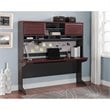 Ameriwood Home Pursuit Hutch in Cherry and Gray