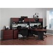 Altra Furniture Pursuit 3 Drawer File Cabinet in Cherry and Gray