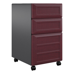 altra furniture pursuit 3 drawer file cabinet in cherry and gray
