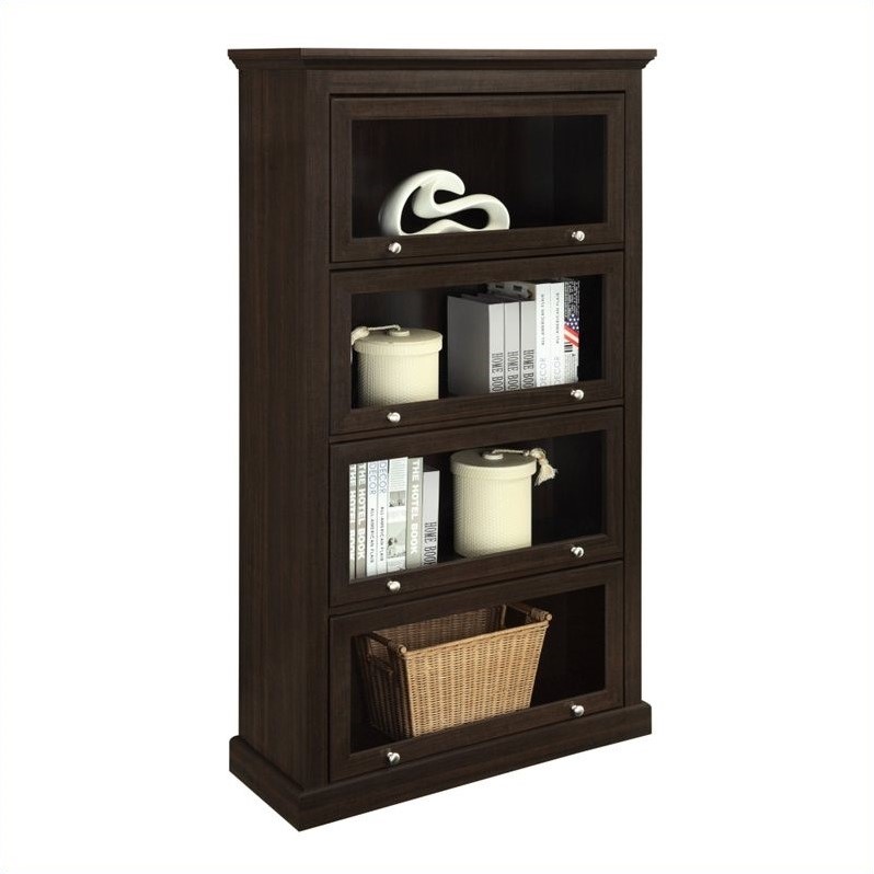Altra Furniture Barrister 4 Shelf Bookcase in Espresso Finish Cymax