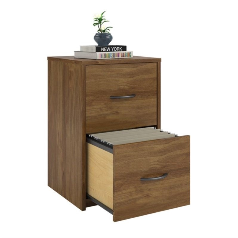 2 Drawer Wood Vertical File Cabinet in Oak - 9524301PCOM