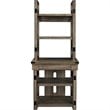 Altra Furniture Wildwood Rustic Audio Pier Bookcase with Metal Frame