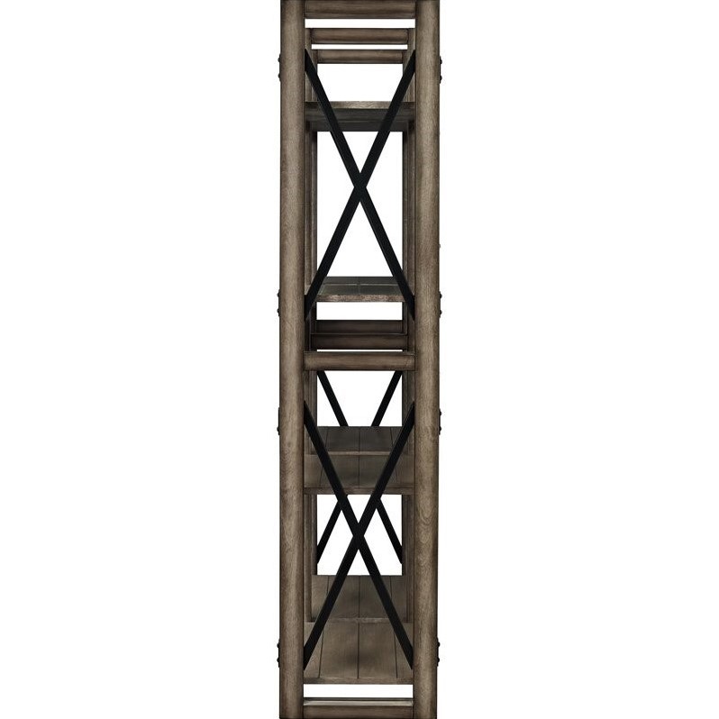 Altra Furniture Wildwood Rustic 8 Shelf Bookcase Room Divider | Cymax ...