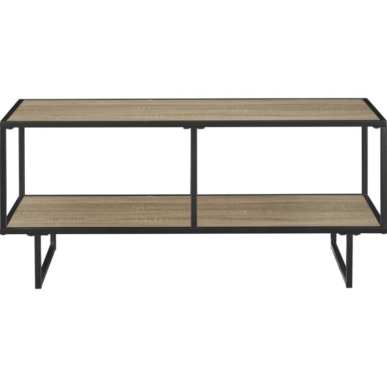 Altra Furniture Emmett 1 Shelf TV Stand Coffee Table in Sonoma Oak