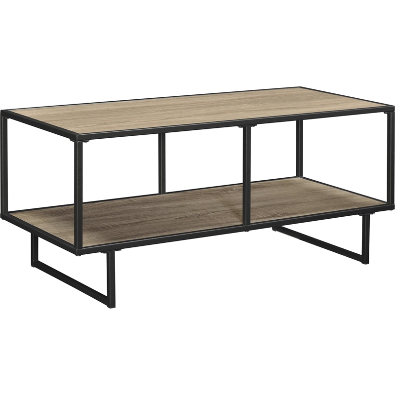 Altra Furniture Emmett 1 Shelf TV Stand Coffee Table in Sonoma Oak