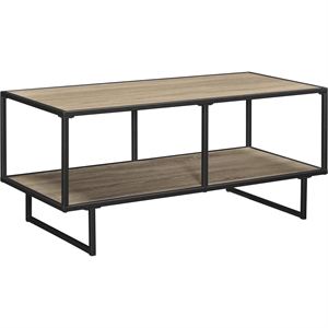 altra furniture emmett 1 shelf tv stand coffee table in sonoma oak