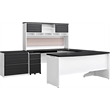 Altra Furniture Pursuit Hutch in White and Gray