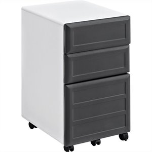 altra furniture pursuit 3 drawer file cabinet in white and gray
