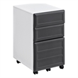 Altra Furniture Pursuit 3 Drawer File Cabinet in White and Gray