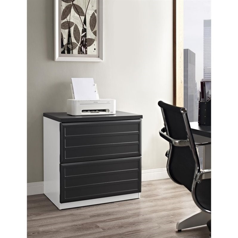 2 Drawer File in White and Gray 9522296