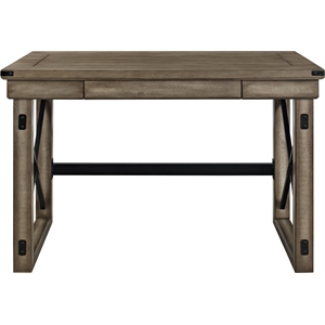 altra furniture wildwood rustic desk with metal frame