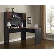 Ameriwood Home The Works L-Shaped Desk in Cherry and Gray