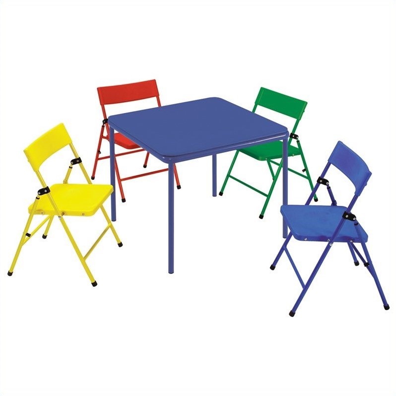 kids fold up table and chairs