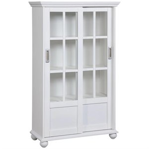 altra furniture aaron lane 4 shelf bookcase in white