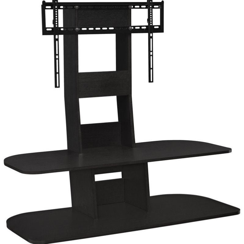 Ameriwood Home Galaxy TV Stand with Mount for TVs up to 65'' Wide in Black