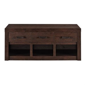 Storage Bench in Dark Walnut