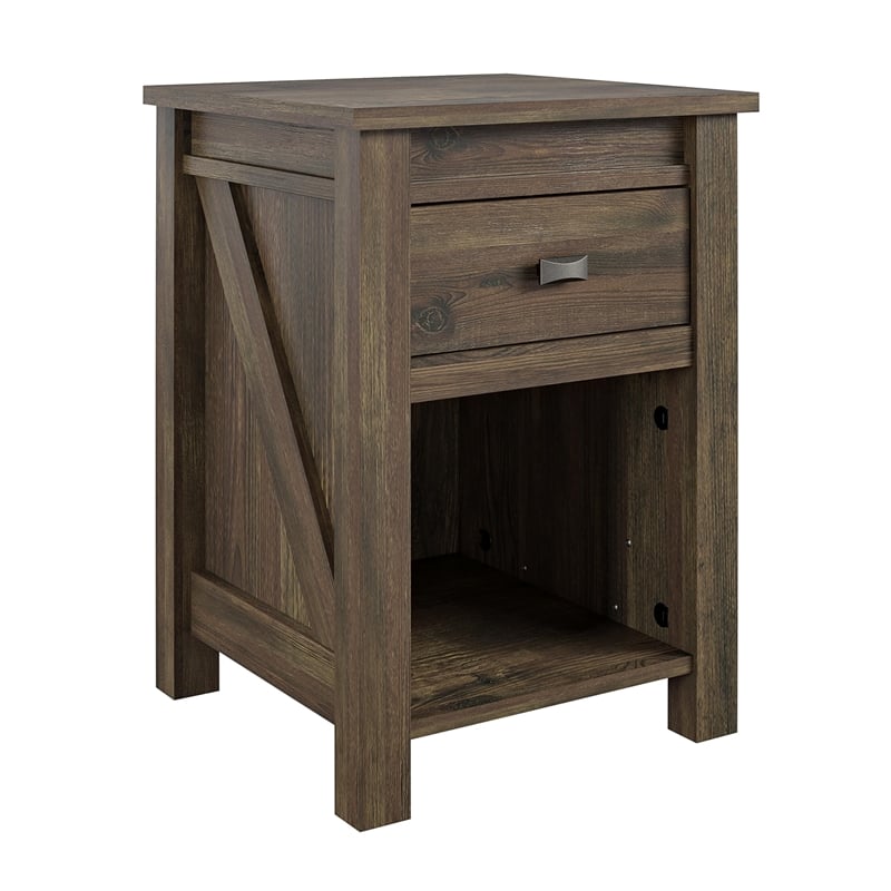 Altra Furniture Farmington Night Stand in Century Barn Pine