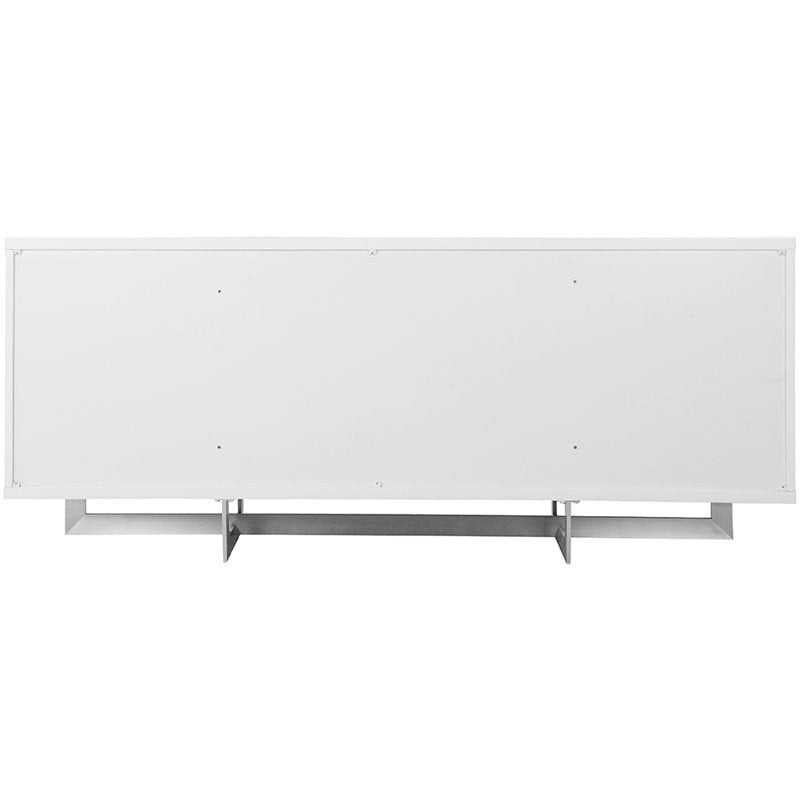Mobital Remi Buffet in Matte White and Chrome