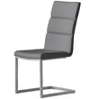 Mobital Duomo Faux Leather Dining Side Chair in Gray (Set of 2)