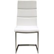 Mobital Duomo Faux Leather Dining Side Chair in White (Set of 2)