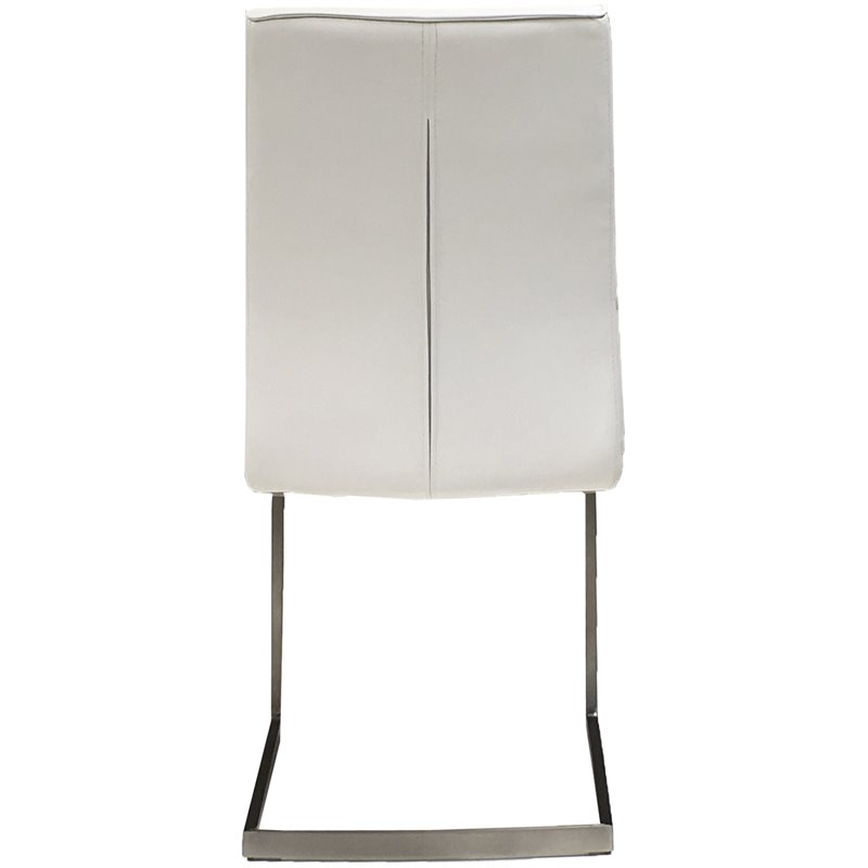 Mobital Duomo Faux Leather Dining Side Chair in White (Set of 2)