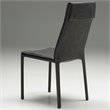 Mobital Harris Faux Leather Dining Side Chair in Gray (Set of 2)