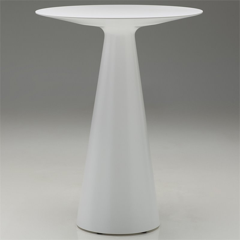 Mobital Maldives Patio Bar Table in White and Gray