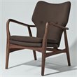 Mobital Ingrid Accent Chair in Gray and Walnut