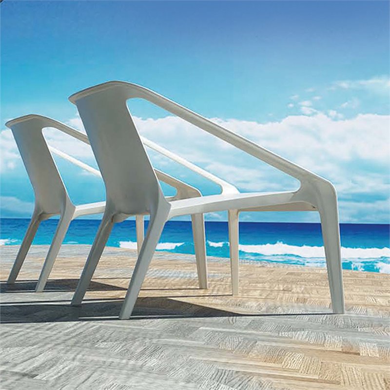 Mobital Yumi Patio Chair in White (Set of 4)