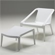 Mobital Yumi Patio Ottoman in White (Set of 4)